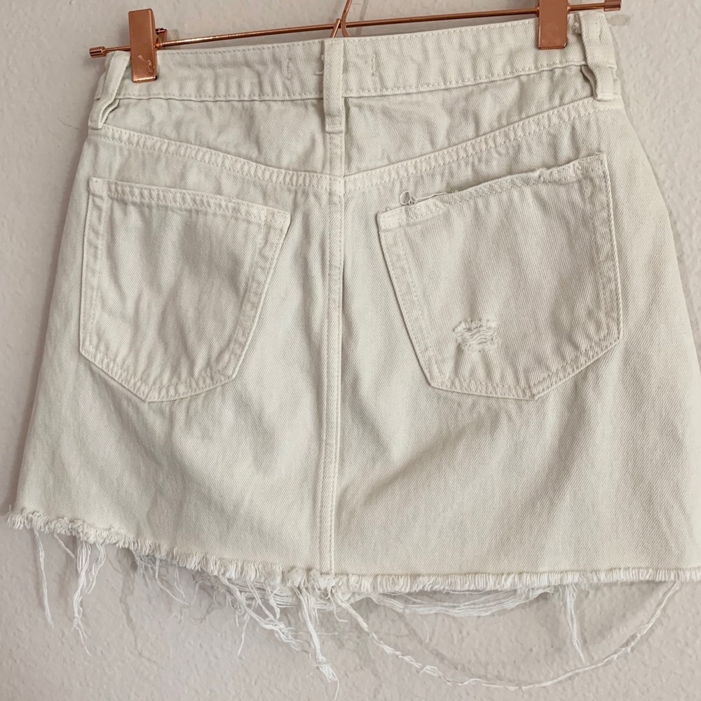 Free People | Distressed Denim Skirt - Picture 7 of 9